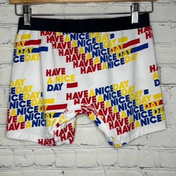 Meundies Have a Nice Day Mens Boxer Briefs size medium New no tags Micromodal - Picture 3 of 5